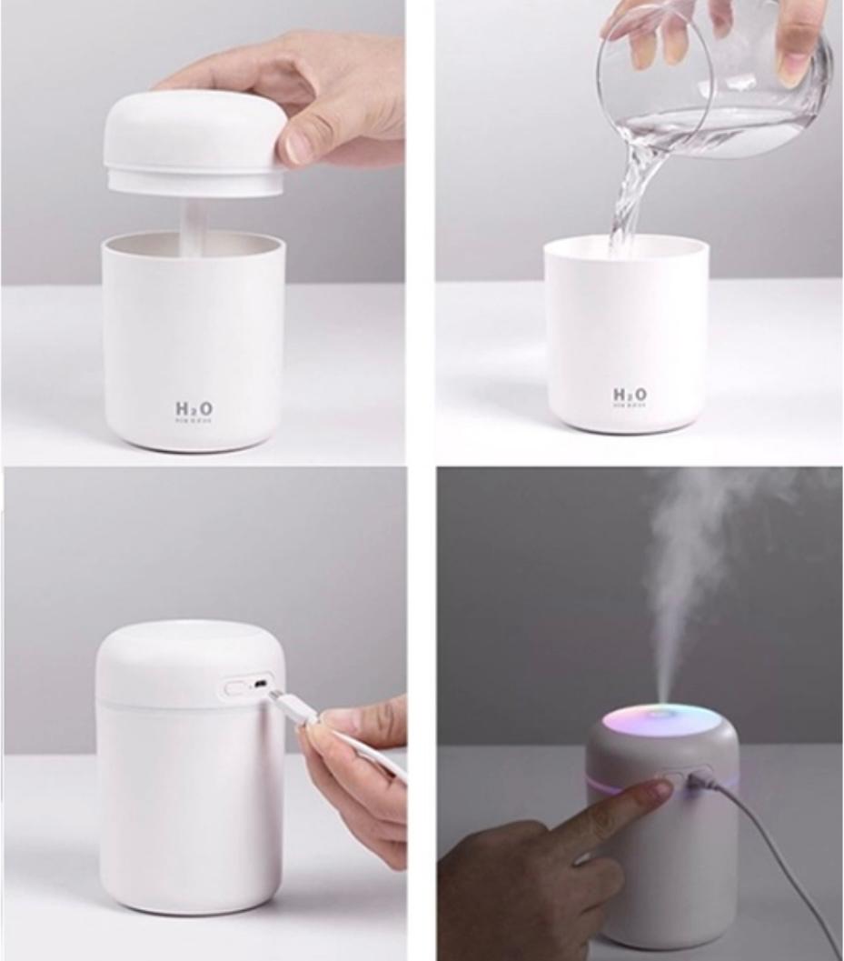 Humidificador LED – Aire Fresco y Ambiente Relajante en un Solo Dispositivo