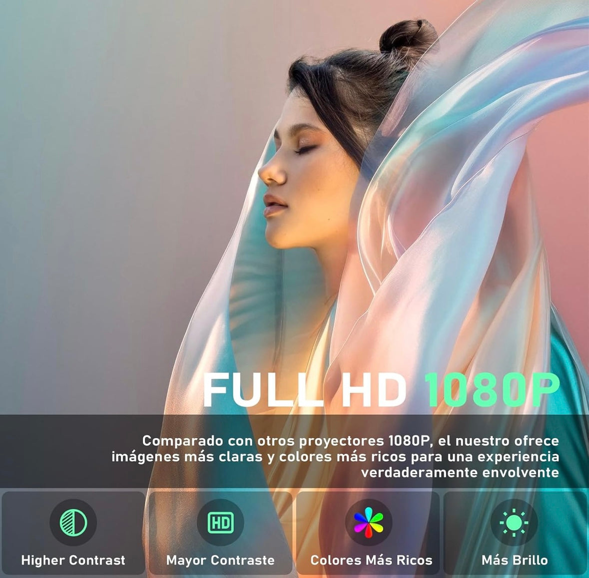 Mini Proyector Portátil Android Full HD – Cine en Cualquier Lugar