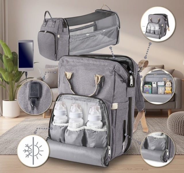 Mochila Cambiador Bebés Multifunción