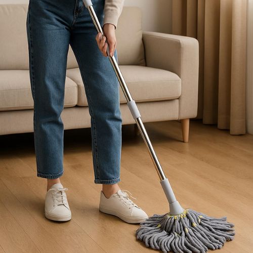 Mopa Redonda Autoescurrible – Limpieza eficiente sin ensuciarte las manos