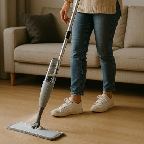 Mopa con Spray – Limpieza rápida y sin esfuerzo