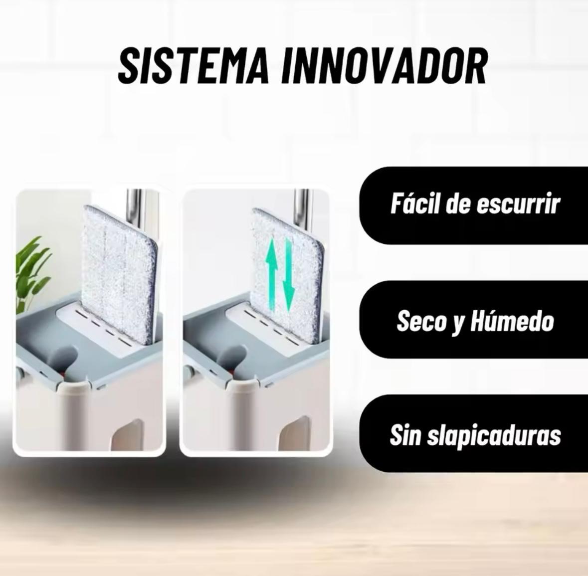 Mopa con Cubo Escurridor – Limpieza sin esfuerzo y sin ensuciarte las manos